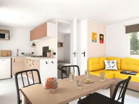 MOBILHOME 4 personnes - Mobil home PREMIUM "ATRIUM" climatisé/TV-2 chambres- 4 personnes Max (bébé compris) 4 pers