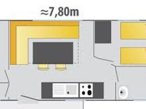 MOBILHOME 4 personnes - ALESIA
