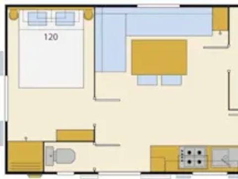 Mobilhome 4 personnes - CAPRI DUO -Côte PLAGE