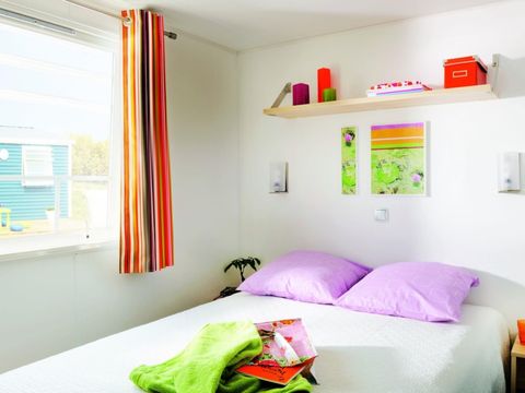 Mobilhome 6 personnes - Confort 32m² - 3 chambres - Terrasse semi-couverte - Coté plage