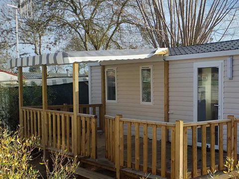 MOBILHOME 6 personnes - Premium 32m² 3 chambres + terasse semi-couverte + Clim  (coté plage)