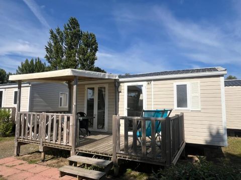 Mobilhome 6 personnes - Standard - 3 chambres - Terrasse - Coté terre
