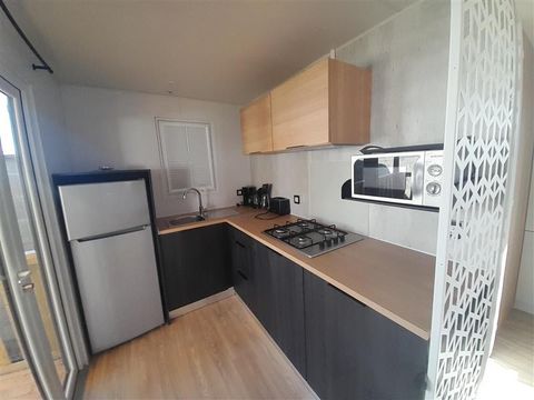 Mobilhome 6 personnes - Premium 32m² - 3 chambres - Terrasse semi-couverte - Clim+lave-vaisselle+draps+serviettes - Coté plage