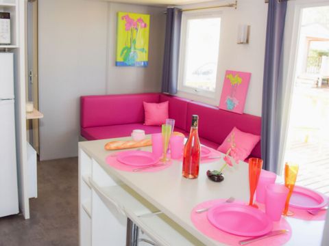 MOBILHOME 6 personnes - Le bleu lagon trio Contemporain