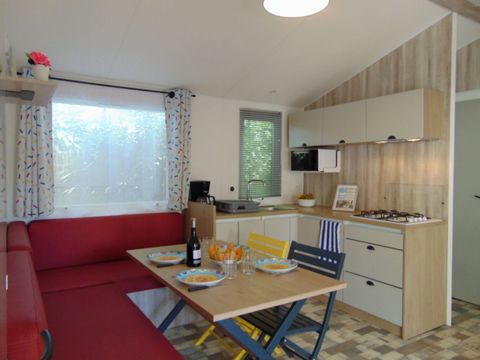 MOBILHOME 6 personnes - Le bleu lagon trio Contemporain