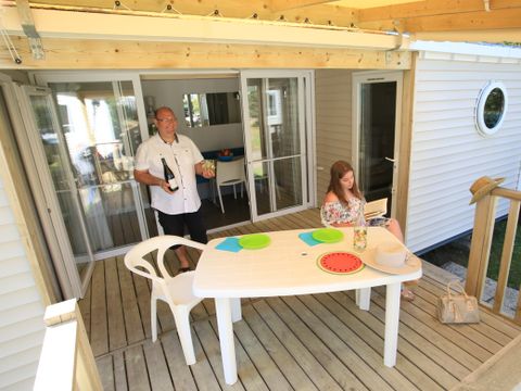 MOBILHOME 5 personnes - Le bleu lagon duo Contemporain