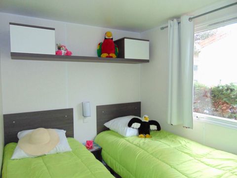 MOBILHOME 5 personnes - Le bleu lagon duo Authentique