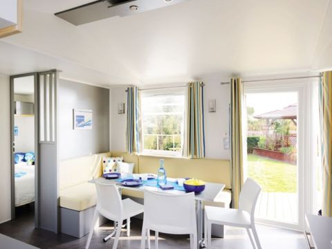 MOBILHOME 6 personnes - Le bleu lagon trio Authentique