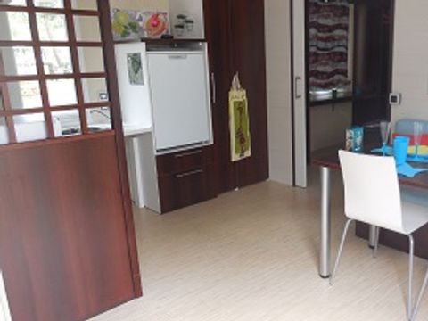 MOBILHOME 5 personnes - Le bleu lagon duo PMR Authentique