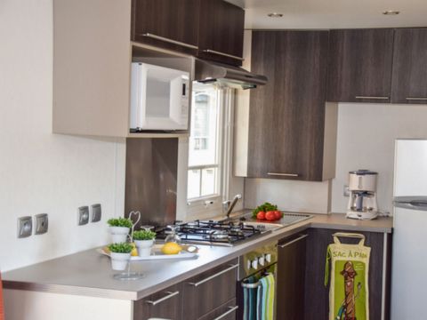 MOBILHOME 5 personnes - Le bleu lagon duo Contemporain