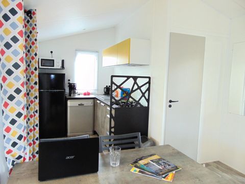 MOBILHOME 5 personnes - Bleu Lagon Duo Confort 3 Pièces 5 Personnes Climatisé + TV