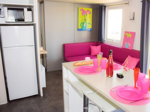 MOBILHOME 6 personnes - Bleu Lagon Trio Contemporain 4 Pièces 6 Personnes
