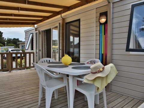 MOBILHOME 6 personnes - Bleu Lagon Trio Contemporain 4 Pièces 6 Personnes