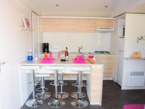 MOBILHOME 6 personnes - Bleu Lagon Trio Contemporain 4 Pièces 6 Personnes