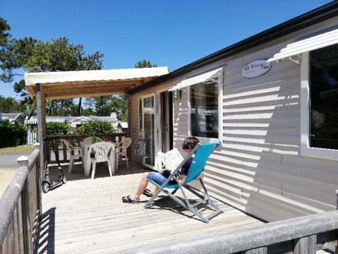 Mobilhome 6 personnes - Le Sable d'Or Authentique 4 Pièces 6 Personnes Climatisé
