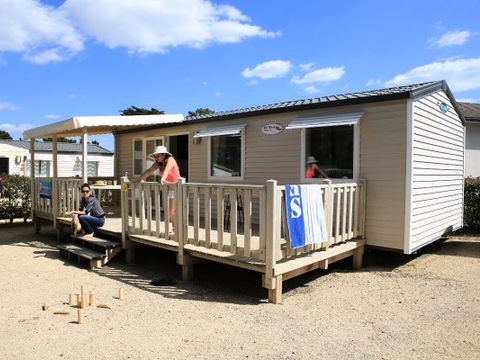 Mobilhome 6 personnes - Le Sable d'Or Authentique 4 Pièces 6 Personnes Climatisé