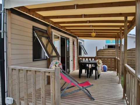 MOBILHOME 4 personnes - Bleu Lagon Duo Authentique PMR 3 Pièces 4 Personnes + TV