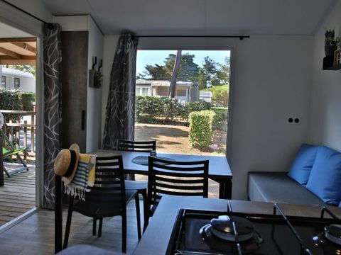 Mobilhome 6 personnes - Le Cap Océan Trio Confort 4 Pièces 6 Personnes Climatisé + TV