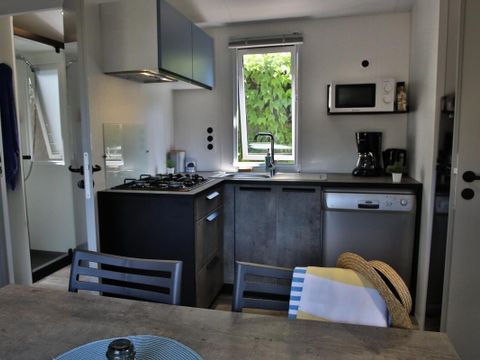 Mobilhome 6 personnes - Le Cap Océan Trio Confort 4 Pièces 6 Personnes Climatisé + TV