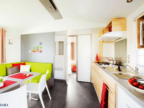 MOBILHOME 5 personnes - Bleu Lagon Duo Authentique 3 Pièces 5 Personnes