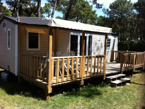 Mobilhome 5 personnes - Bleu Lagon Duo Authentique 3 Pièces 5 Personnes