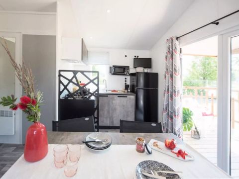 MOBILHOME 5 personnes - Mobil Home Premium 3 Pièces 5 Personnes Climatisé + TV