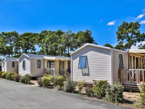 Mobilhome 6 personnes - Le Cap Océan Trio Authentique 4 Pièces 6 Personnes
