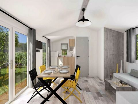 MOBILHOME 5 personnes - Le Sable d'Or Duo Moderne 3 Pièces 5 Personnes Climatisé