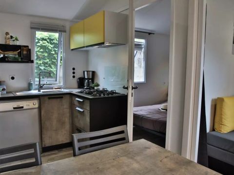 MOBILHOME 6 personnes - l'Horizon Trio Moderne Climatisé + TV