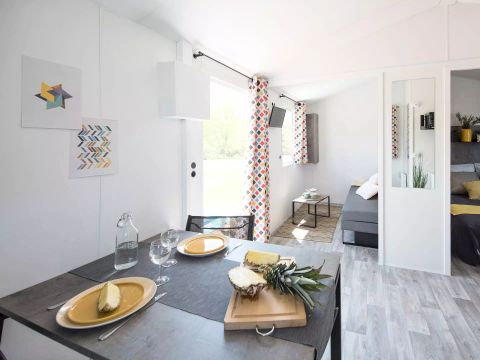 MOBILHOME 4 personnes - l'Horizon Moderne Climatisé + TV