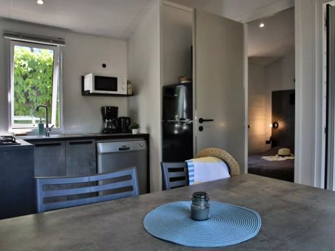 Mobilhome 6 personnes - l'Estran Trio Moderne 4 Pièces Climatisé + TV