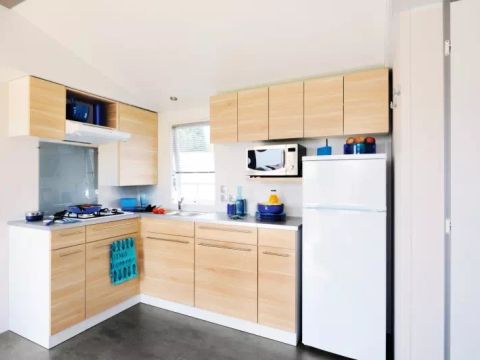 MOBILHOME 6 personnes - Bleu Lagon Trio Authentique 4 Pièces