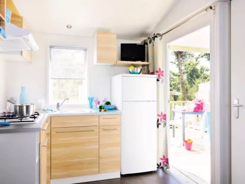 MOBILHOME 6 personnes - Bleu Lagon Trio Authentique 4 Pièces