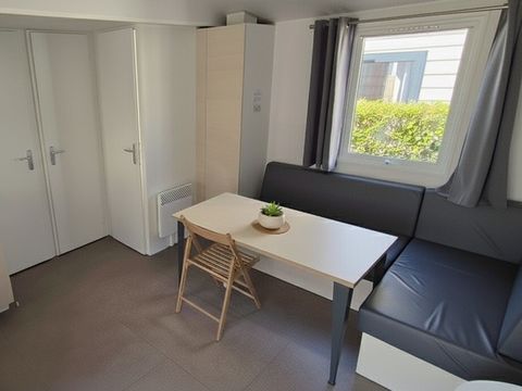 MOBILHOME 6 personnes - Mobil Home Aqua 3 ch 6 pers Terrasse Semi-Couverte TV