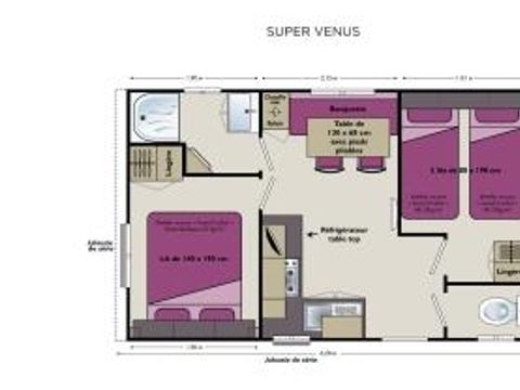 MOBILHOME 4 personnes - FAMILLE