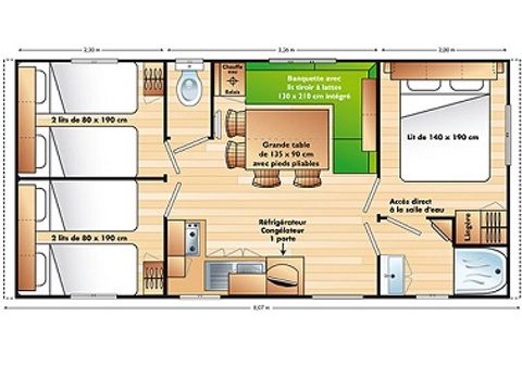 MOBILHOME 8 personnes - TRIBU