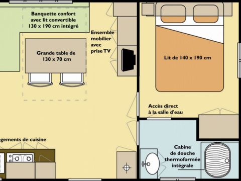 MOBILHOME 6 personnes - CONFORT ECO