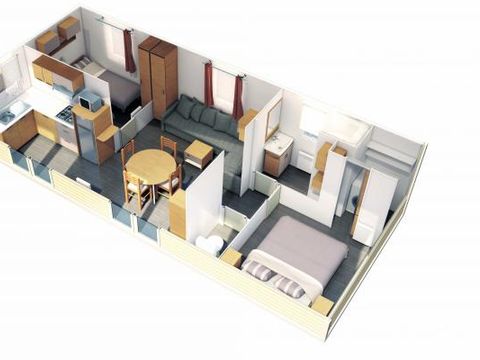 MOBILHOME 4 personnes - PRIVILEGE CONFORT