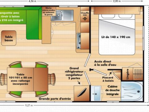 Mobilhome 8 personnes - Mobil home TRIBU climatisé