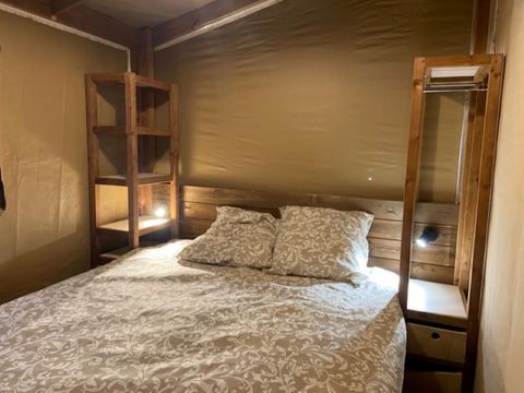 Tente en toile et en bois 4 personnes - LODGE sans sanitaires