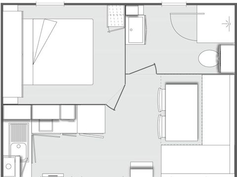 MOBILHOME 2 personnes - Cottage cocooning