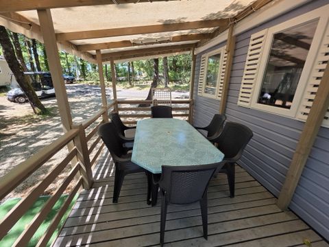 MOBILHOME 6 personnes - Classic | 3 Ch. | 6 Pers. | Terrasse surélevée | Clim.