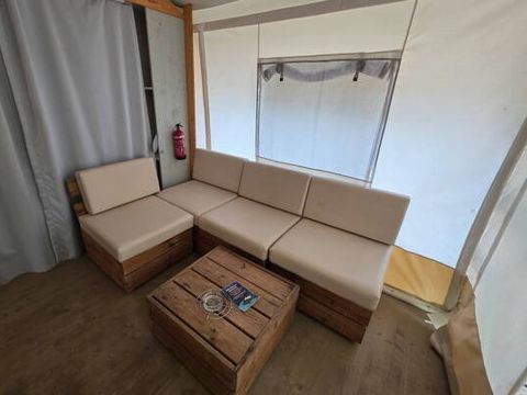 TENTE TOILE ET BOIS 6 personnes - Tente Safari | 3 Ch. | 6 Pers. | 1 SDB