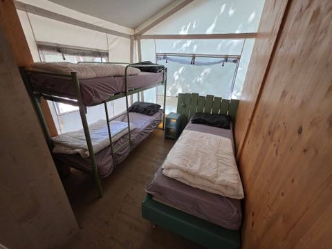 TENTE TOILE ET BOIS 6 personnes - Tente Safari | 3 Ch. | 6 Pers. | 1 SDB