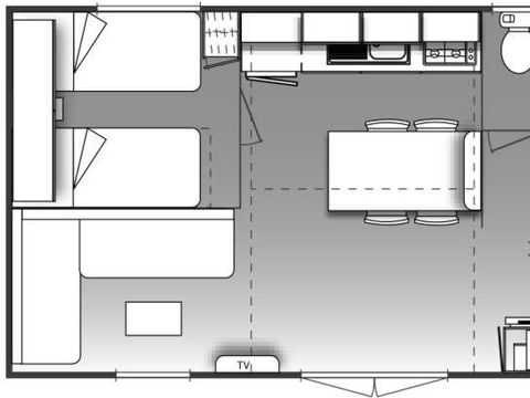 MOBILHOME 6 personnes - O'hara 784 (4/6 couchages)