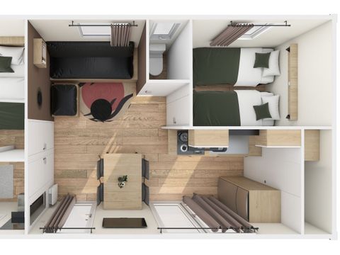 Mobilhome 4 personnes - Confort 2 chambres