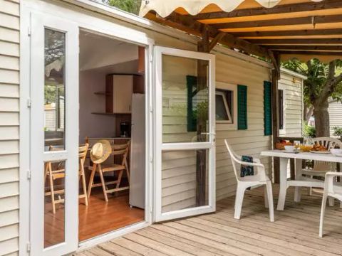 MOBILHOME 4 personnes - Mobil-home | Classic | 2 Ch. | 4 Pers. | Terrasse surélevée | Clim.