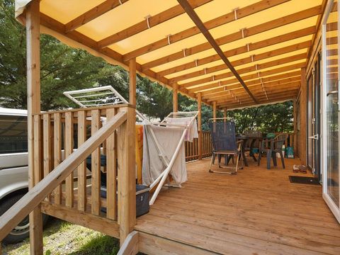 Mobilhome 8 personnes - Mobil-home 8 pers 4 ch 2 sdb avec terrasse couverte