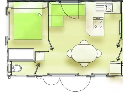 MOBILHOME 6 personnes - Confort 3 Pièces 4/6 Personnes