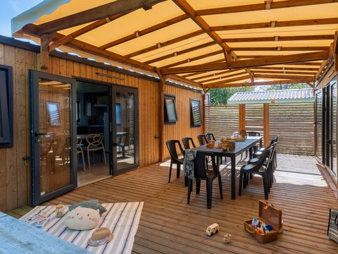 MOBILHOME 12 personnes - PRESTA+ 60m² Tribu 6 chambres 2 SdB TV + clim